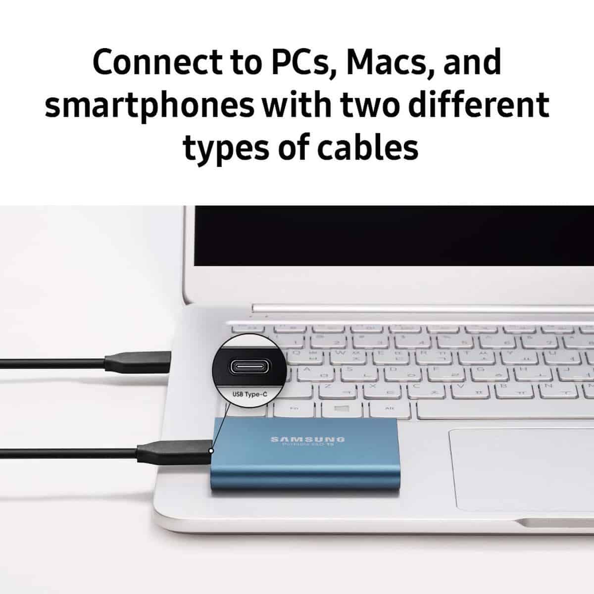 Samsung T5 Portable SSD | Best Macbook Accessories for 2019
